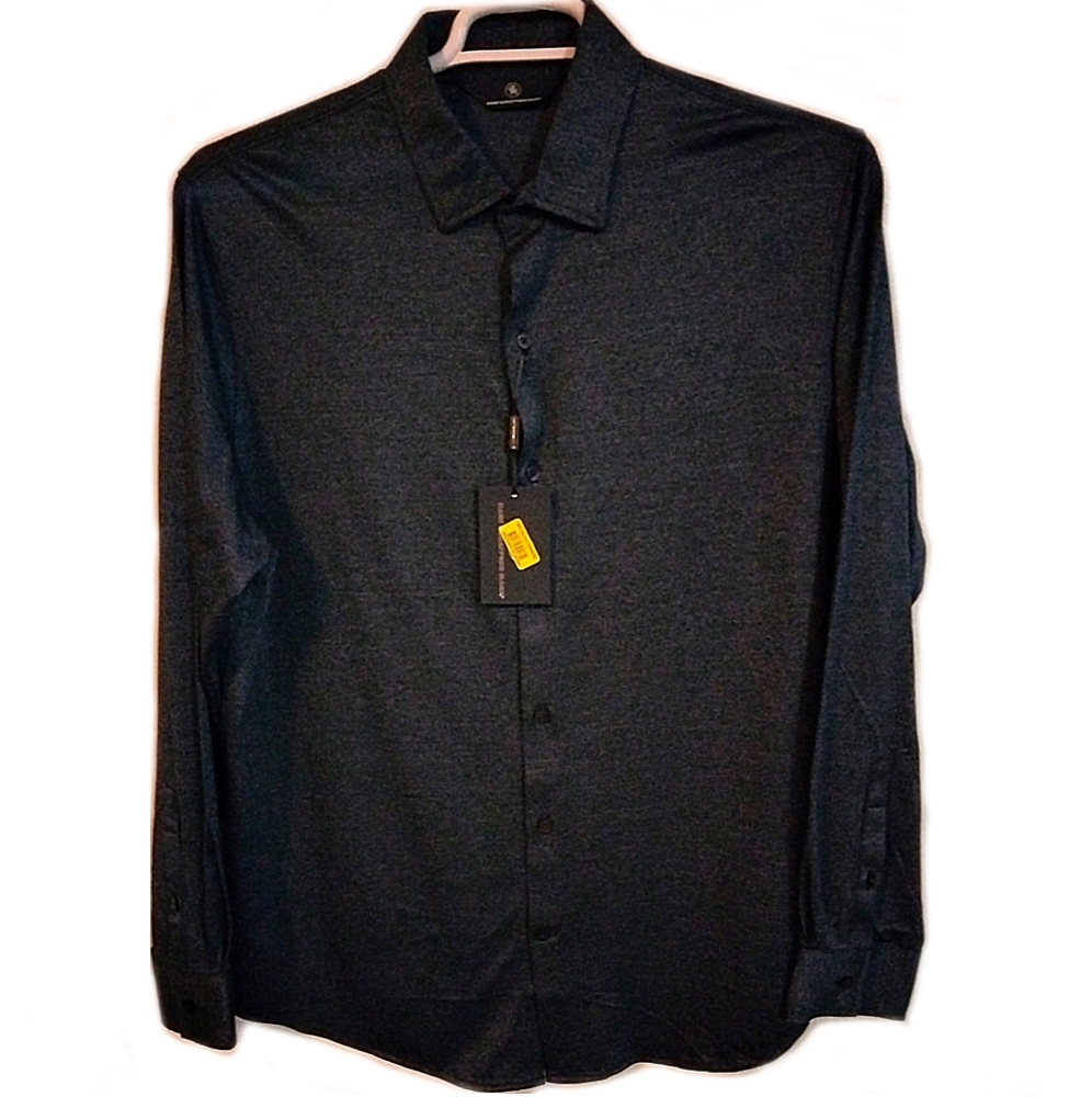 HART SCHAFFNER MARX LONG SLEEVE BUTTON-DOWN SHIRT MEN'S L